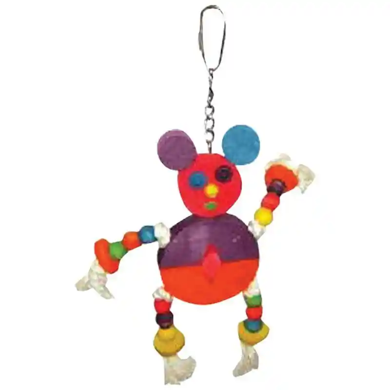 Happy Beaks Toy Crazy Wooden Mouse