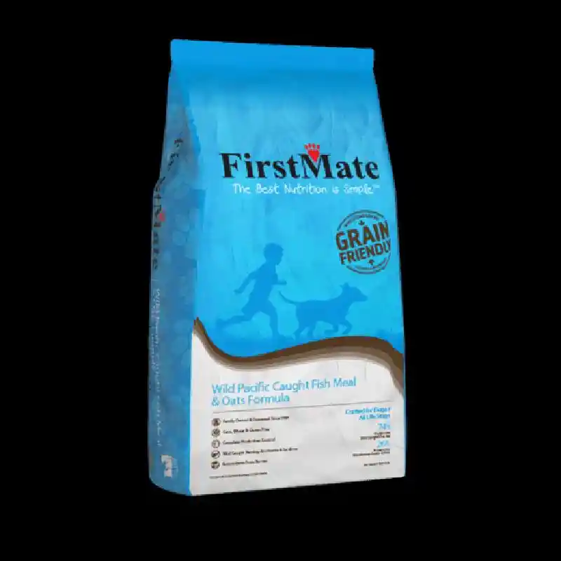 FirstMate Wild Pacific Caught Fish & Oats Formula Dry Dog Food 25lbs