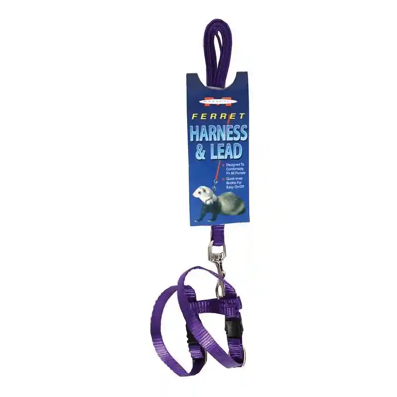 Marshalls Ferret Harness & Lead-purple
